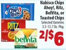 Mac's Market Nabisco chips ahoy!, ritz, belvita, or toasted chips offer