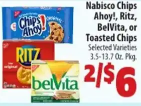 Mac's Market Nabisco chips ahoy!, ritz, belvita, or toasted chips offer
