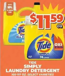 Price Cutter Tide simply laundry detergent offer