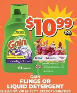 Price Cutter Gain flings or liquid detergent offer