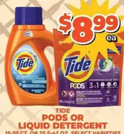Price Cutter Tide pods or liquid detergent offer