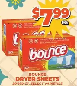 Price Cutter Bounce dryer sheets offer