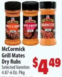 Mac's Market McCormick grill mates dry rubs offer