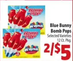 Mac's Market Blue bunny bomb pops offer