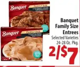 Mac's Market Banquet family size entrees offer