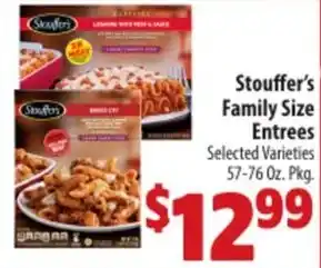 Mac's Market Stouffer's family size entrees offer