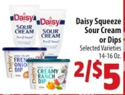 Mac's Market Daisy squeeze sour cream or dips offer