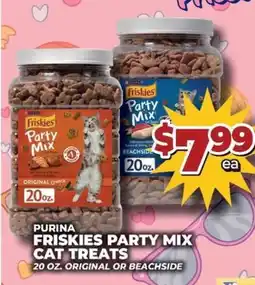 Price Cutter Purina friskies party mix cat treats offer