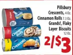 Mac's Market Pillsbury crescents,cinnamon rolls grands, flaky layer biscuits offer