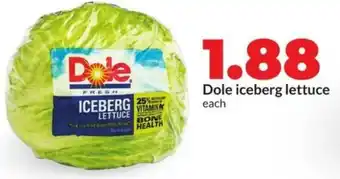 Hy-Vee Iceberg lettuce each offer