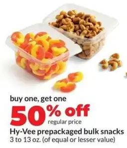 Hy-Vee Hy-vee prepackaged bulk snacks offer