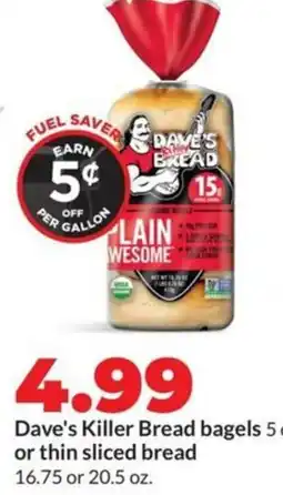 Hy-Vee Dave's killer bread bagels offer