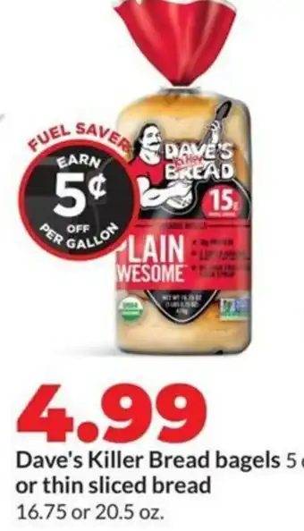 Hy-Vee Dave's killer bread bagels offer
