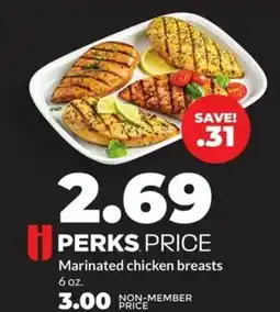 Hy-Vee Marinated chicken breasts offer