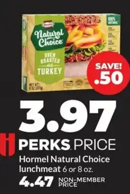 Hy-Vee Hormel natural choice lunchmeat offer