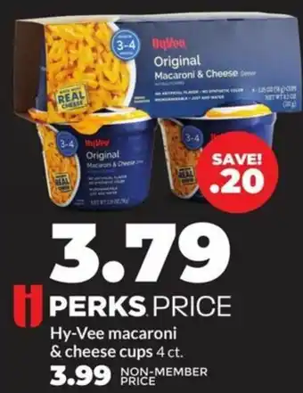 Hy-Vee Hy-vee macaroni & cheese cups offer