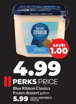 Hy-Vee Blue ribbon classics frozen dessert gallon offer