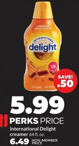 Hy-Vee International delight creamer offer
