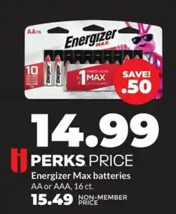 Hy-Vee Energizer max batteries offer
