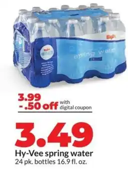 Hy-Vee Hy-vee spring water offer