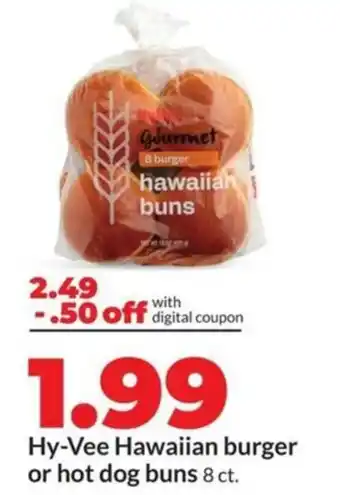 Hy-Vee Hy-vee hawaiian burger or hot dog buns offer