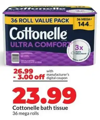 Hy-Vee Cottonelle bath tissue offer