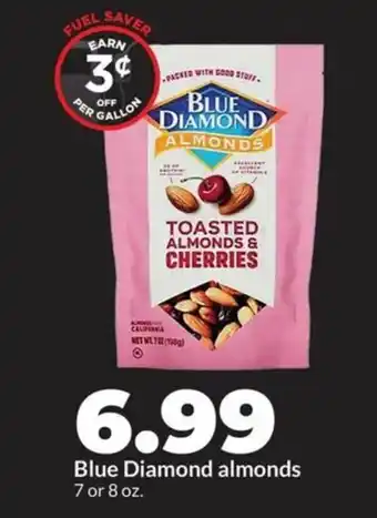 Hy-Vee Blue diamond almonds offer