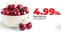 Hy-Vee Red cherries from california offer