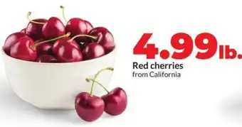Hy-Vee Red cherries from california offer