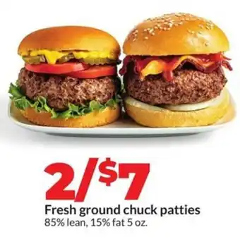 Hy-Vee Fresh ground chuck patties offer
