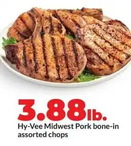Hy-Vee Hy-vee midwest pork bone-in assorted chops offer