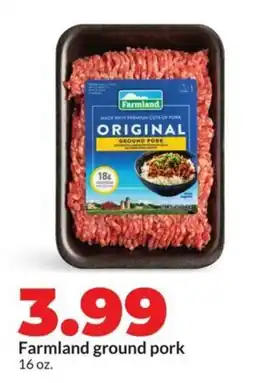 Hy-Vee Farmland ground pork offer