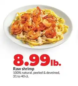 Hy-Vee Raw shrimp offer