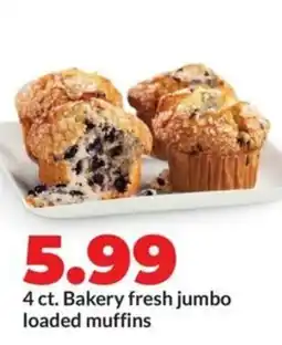 Hy-Vee Bakery fresh jumbo loaded muffins offer
