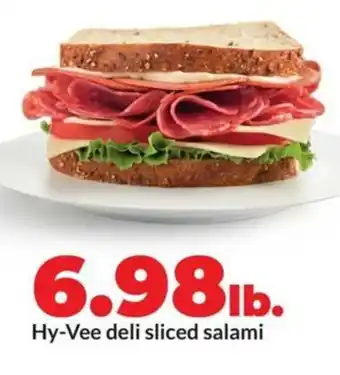 Hy-Vee Hy-vee deli sliced salami offer