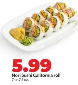 Hy-Vee Nori sushi california roll offer