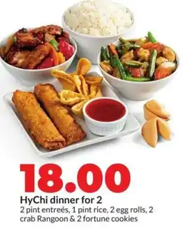 Hy-Vee Hychi dinner for 2 offer