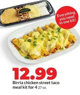 Hy-Vee Birria chicken street taco meal offer