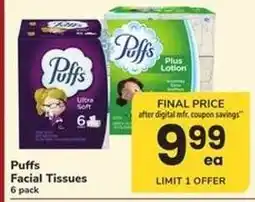 Safeway Puffs Facial Tissues offer