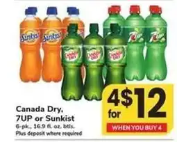 Safeway Canada Dry, 7UP or Sunkist offer