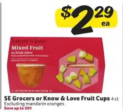 Winn Dixie SE Grocers or Know & Love Fruit Cups offer