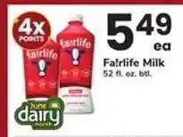 Safeway Fairlife Milk offer