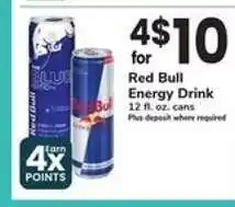 Safeway Red Bull Energy Drink offer