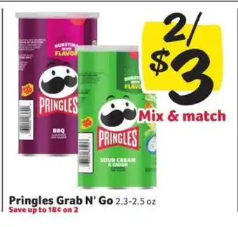 Winn Dixie Pringles Grab N'Go offer