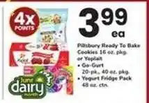 Safeway Pillsbury Ready To Bake Cookies or Yoplait offer