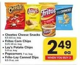 Safeway Cheetos, Fritos, Lay's, Popcorners, Frito-Lay Dips offer