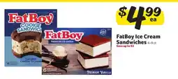 Winn Dixie FatBoy Ice Cream Sandwiches offer