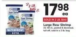 Safeway Waterfront Bistro Large Raw Shrimp offer