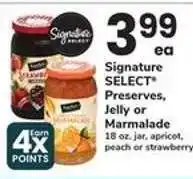 Safeway Signature SELECT Preserves, Jelly or Marmalade offer