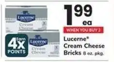 Safeway Lucerne Cream Cheese Bricks offer